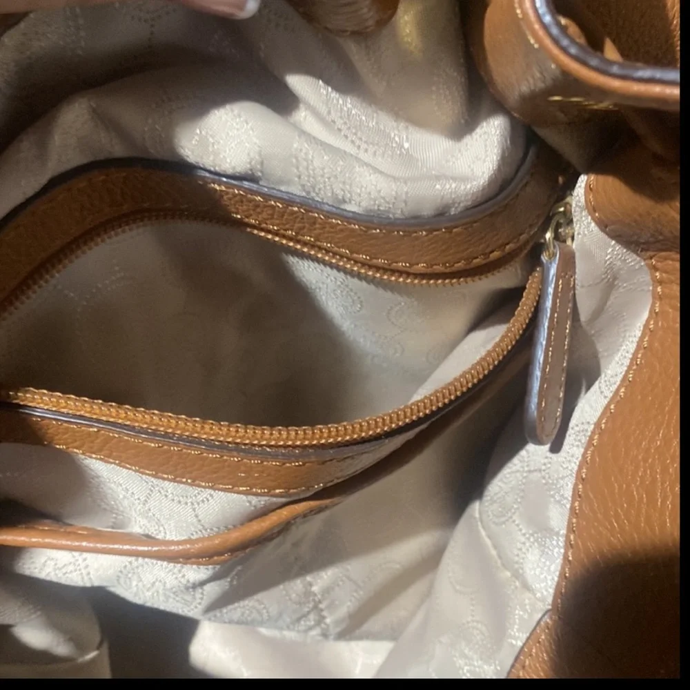 Michael Kors BROWN Shoulder Boho Bag. Skorpios Large Drawstring Shoulder Bag - Picture 12 of 12